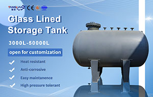 3000-50000liters Horizontal Glass Lined Storage Tank