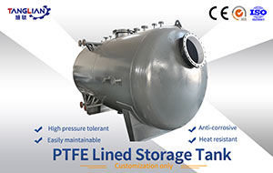 Horizontal PTFE Lined Storage Tank