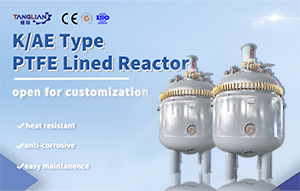 Anti Corrosive Jacket Heating Chemical PTFE Lined Reactor for Industries