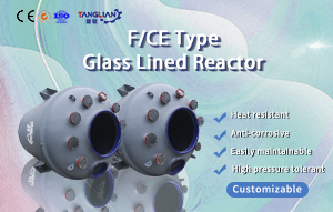 steam heating Glass lined reactor